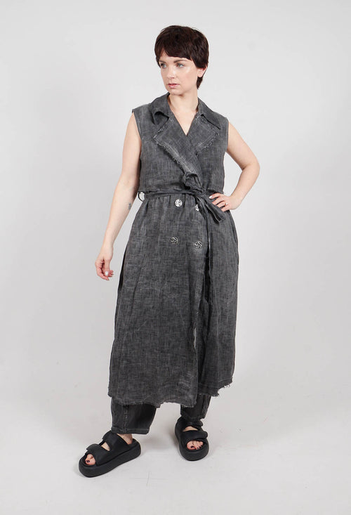 Maxi Gilet in Anthracite