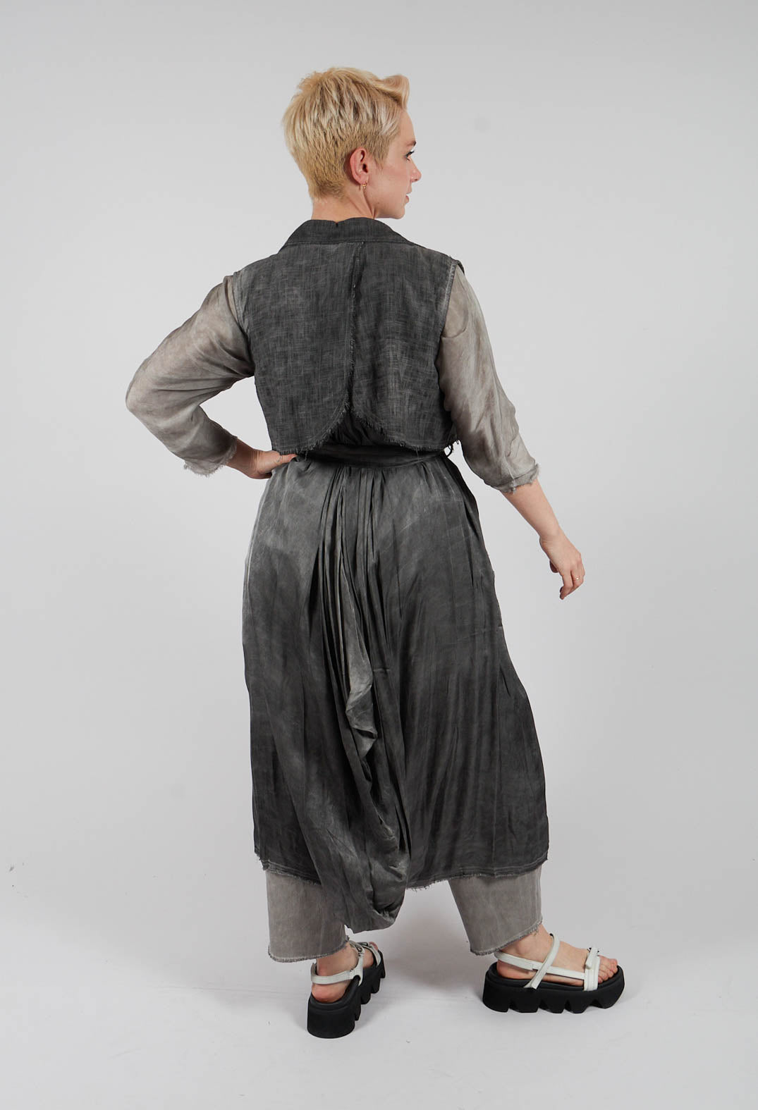 Maxi Gilet in Anthracite