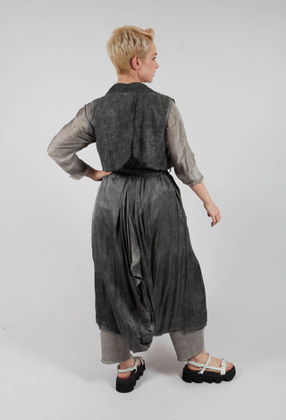 Maxi Gilet in Anthracite