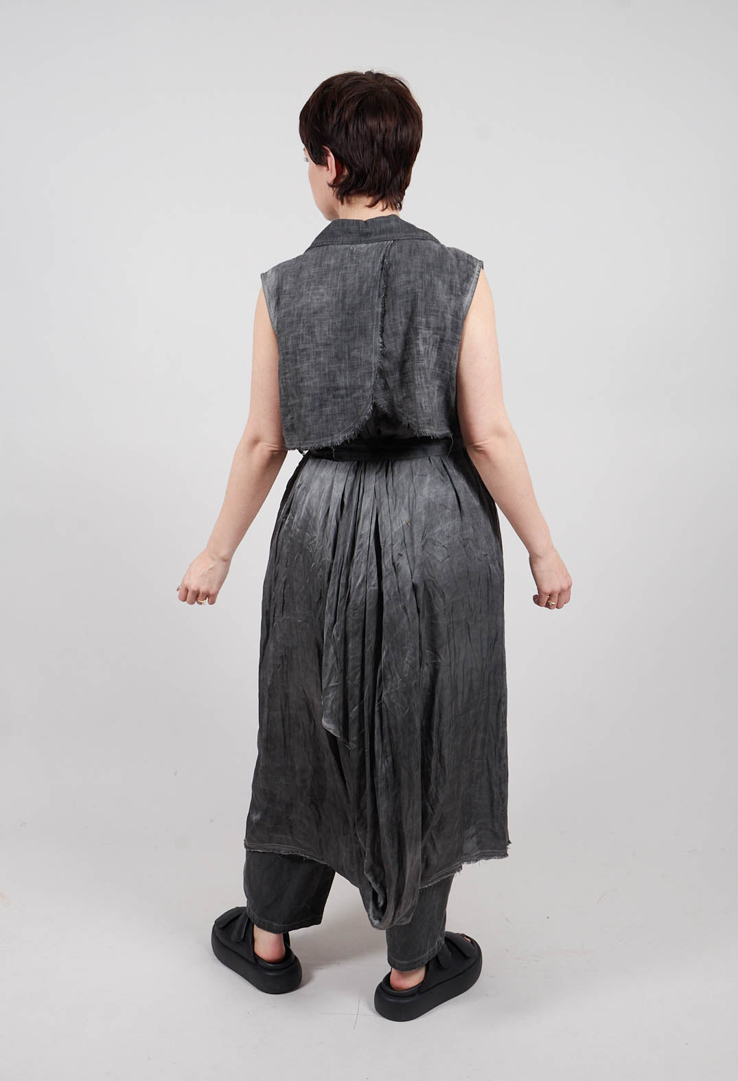 Maxi Gilet in Anthracite