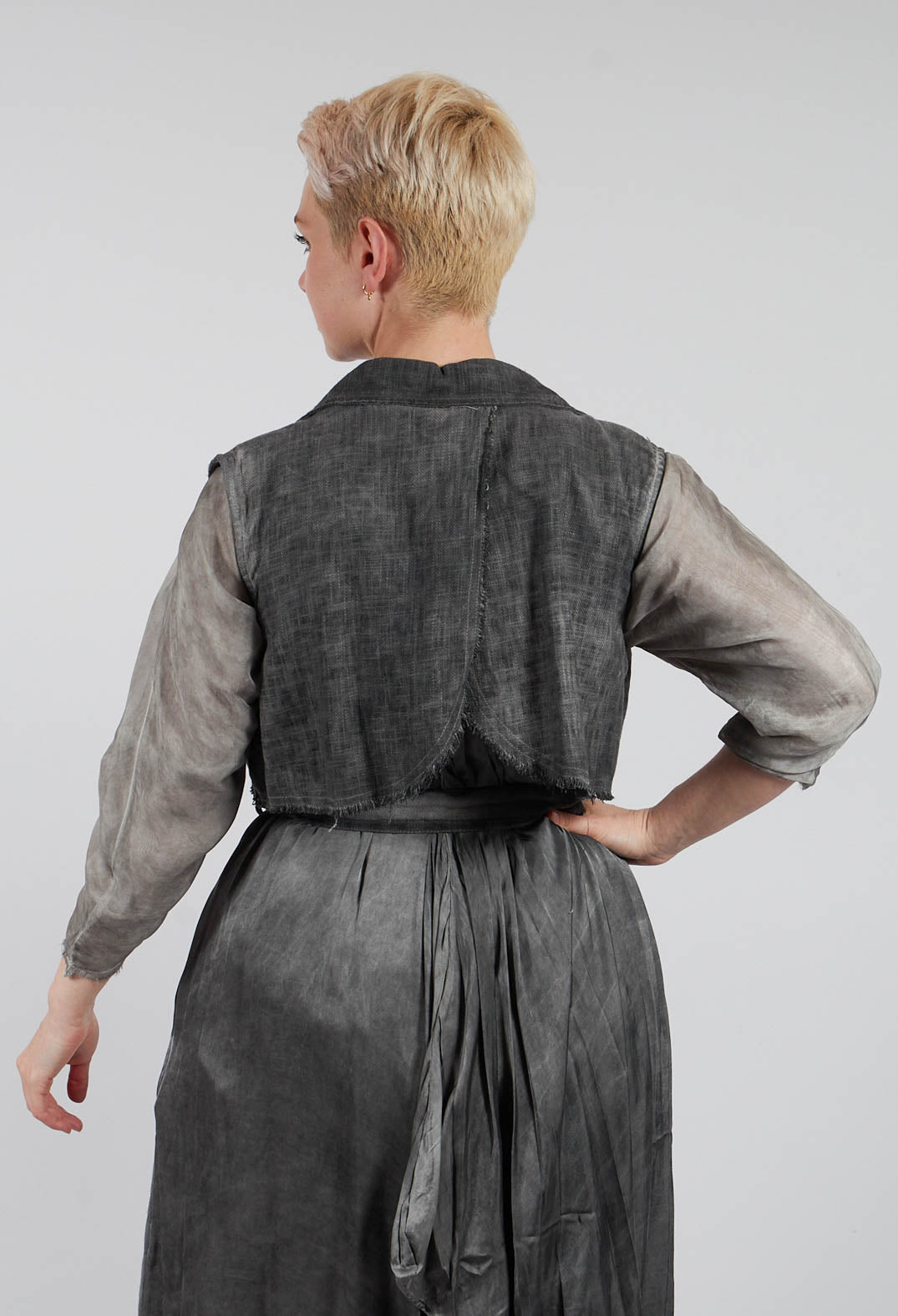 Maxi Gilet in Anthracite