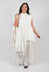 Shirt Dress with Asymmetric Hem in Antique White