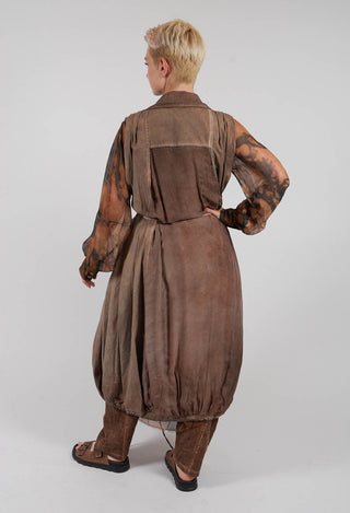 Double Breasted Gilet in Spicy Cinnamon
