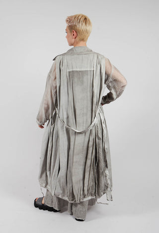 Double Breasted Gilet in Grey Shadow