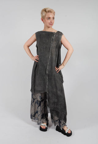 Sleeveless Midi Dress in Anthracite
