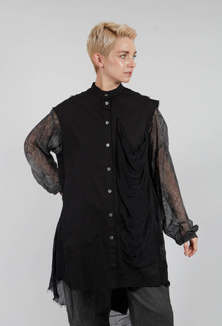 Sleeveless Shirt in Black