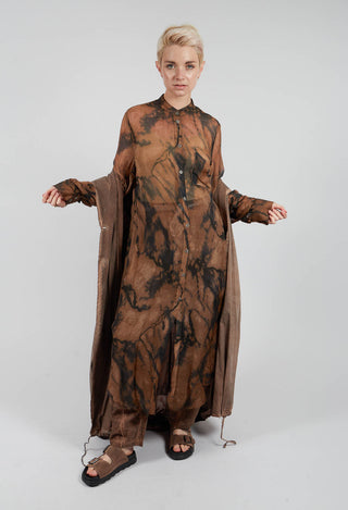 Lightweight Shirt Dress in Spicy Cinnamon