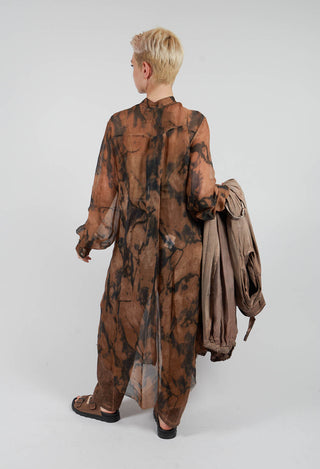 Lightweight Shirt Dress in Spicy Cinnamon