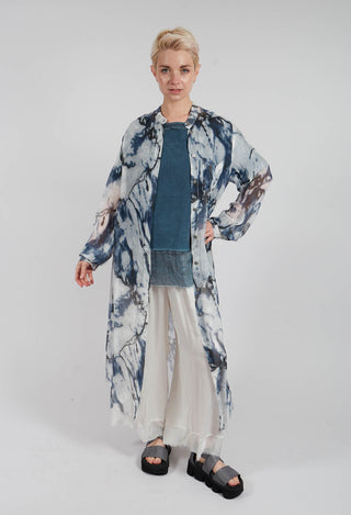 Lightweight Shirt Dress in Antique White