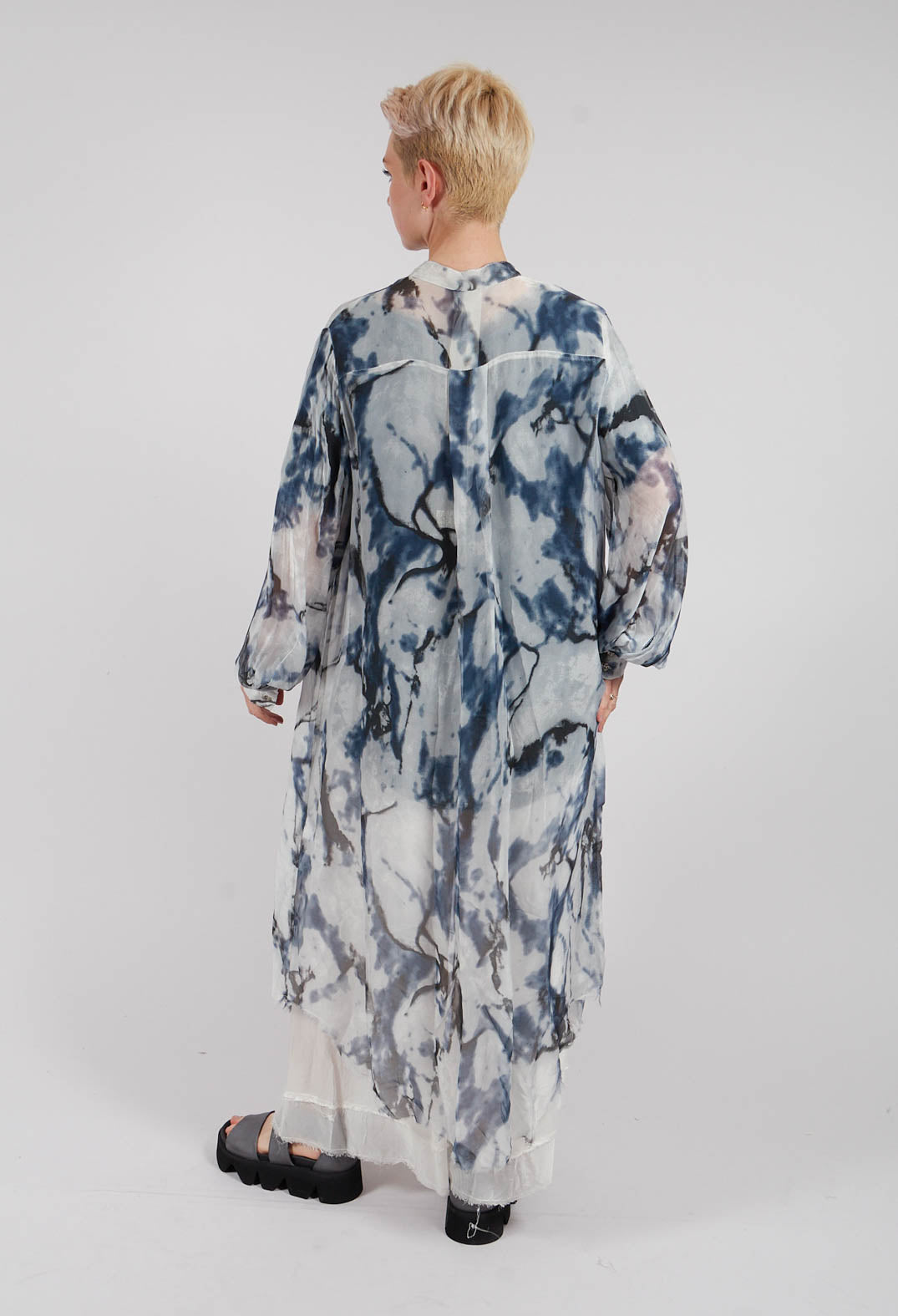 Lightweight Shirt Dress in Antique White