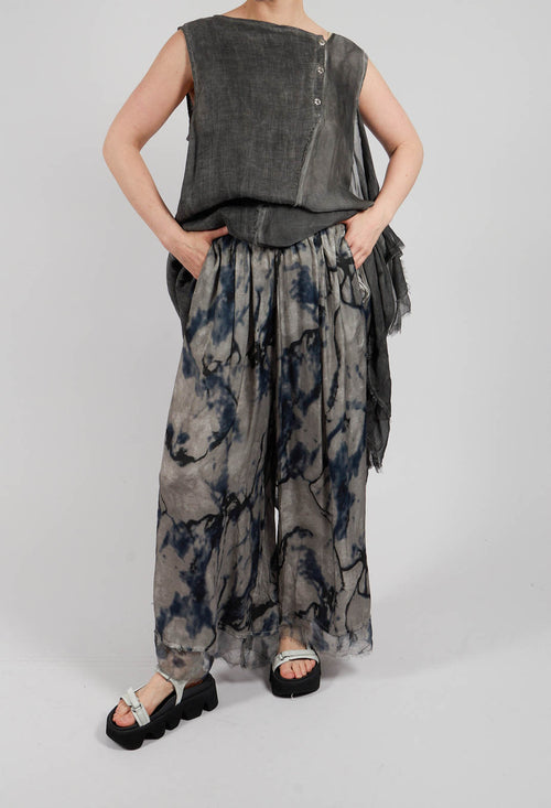 Palazzo Trousers in Grey Shadow