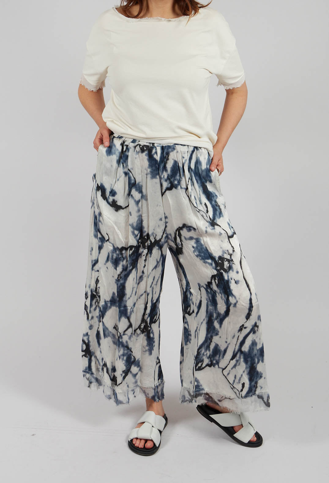 Palazzo Trousers in Antique White