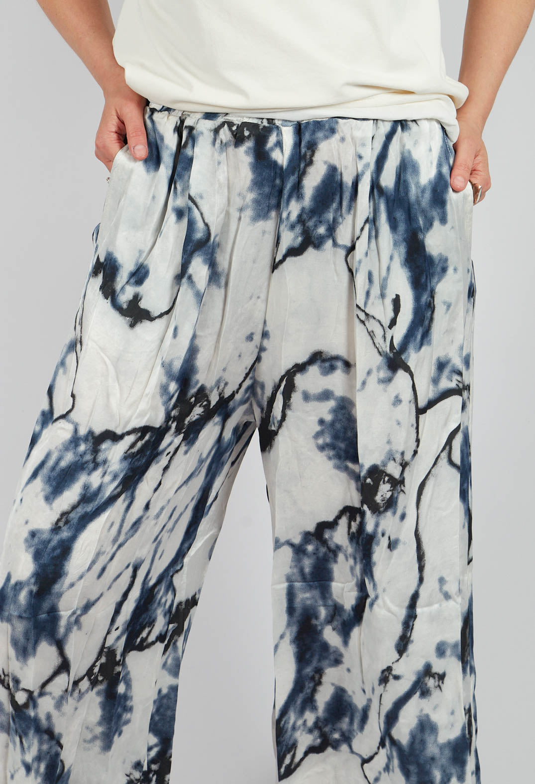 Palazzo Trousers in Antique White