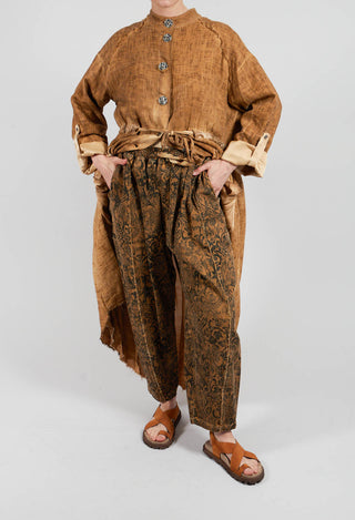Relaxed Fit Trousers in Bronze Honey