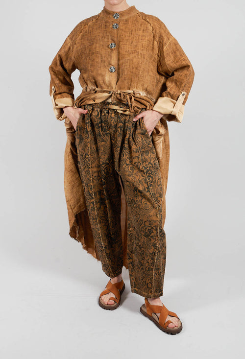 Relaxed Fit Trousers in Bronze Honey