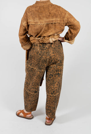 Relaxed Fit Trousers in Bronze Honey