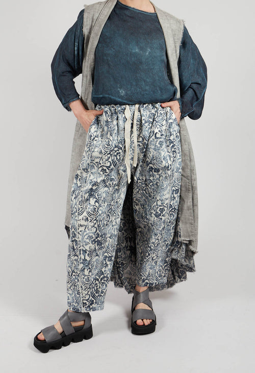 Relaxed Fit Trousers in Antique White