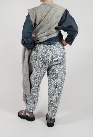 Relaxed Fit Trousers in Antique White