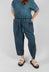 Relaxed Fit Trousers in Plain Blue Matisse
