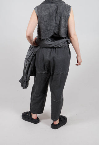 Relaxed Fit Trousers in Plain Anthracite