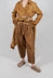 Relaxed Fit Trousers in Plain Bronze Honey