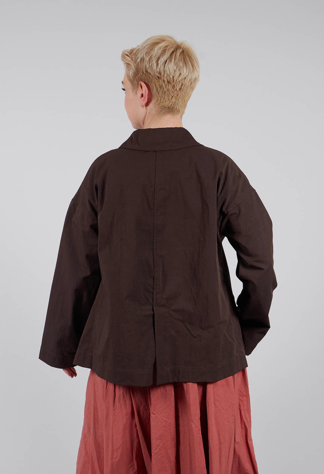 Loose Blazer WG in Brown