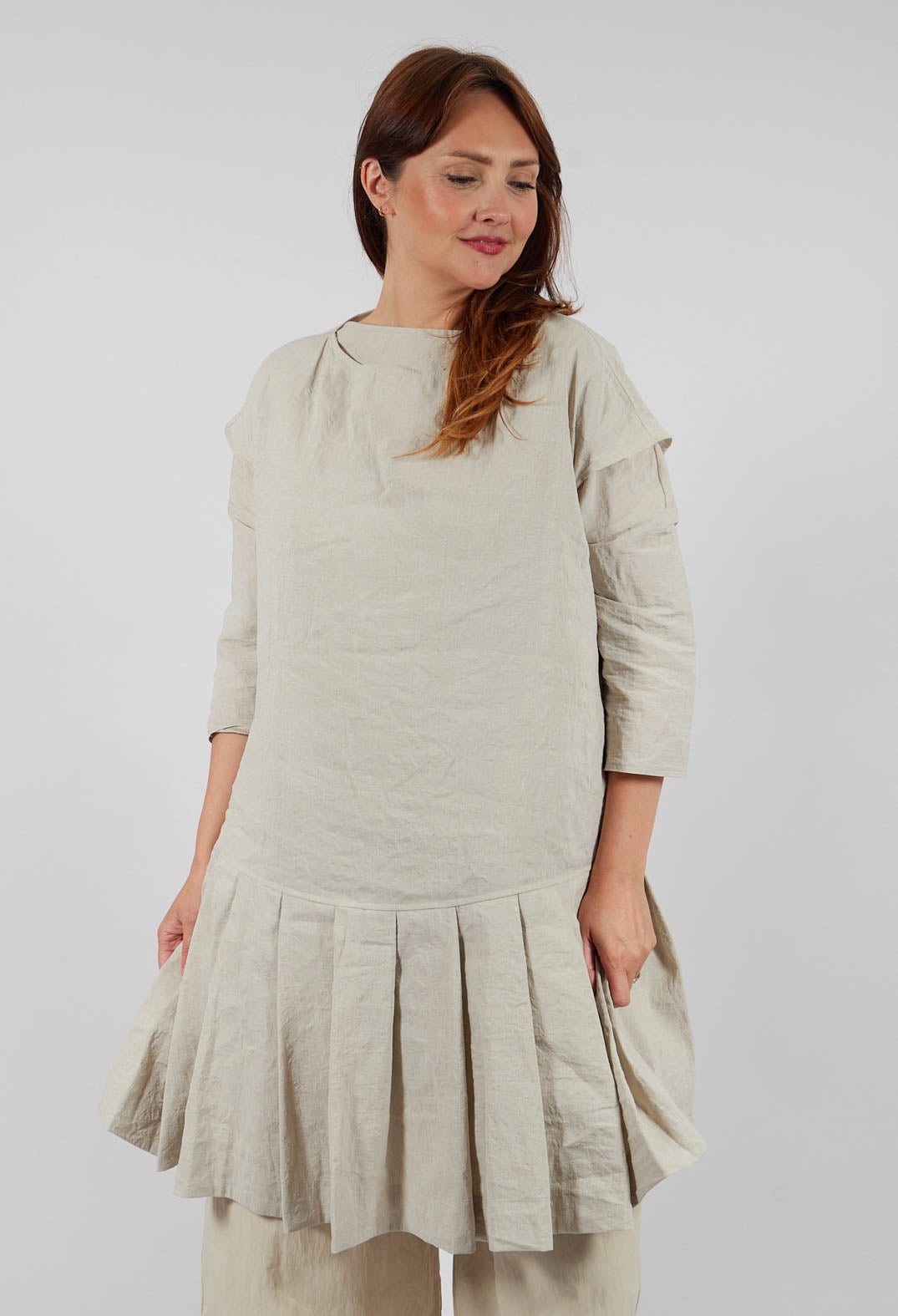Low Waisted Dress CR in Stone
