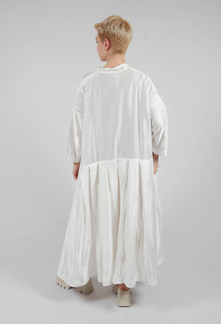 Pleated Collar Dress SC in Milk