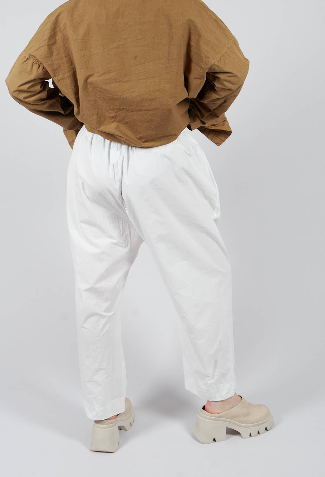 Braghe TC Trousers in Milk