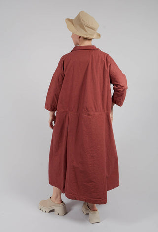 Tailored Collar Dress CC in Coral