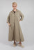 Tailored Collar Dress CC in Stone