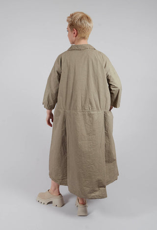 Tailored Collar Dress CC in Stone