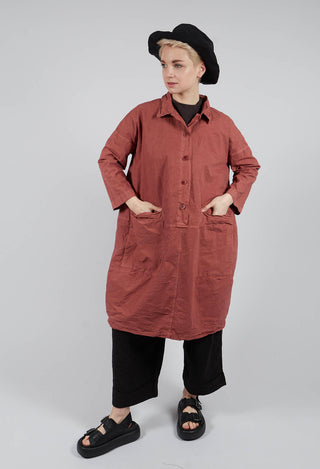 Collar Dress Tasche CC in Coral