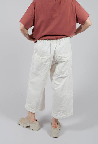 Wide and Short Trousers CC in Milk
