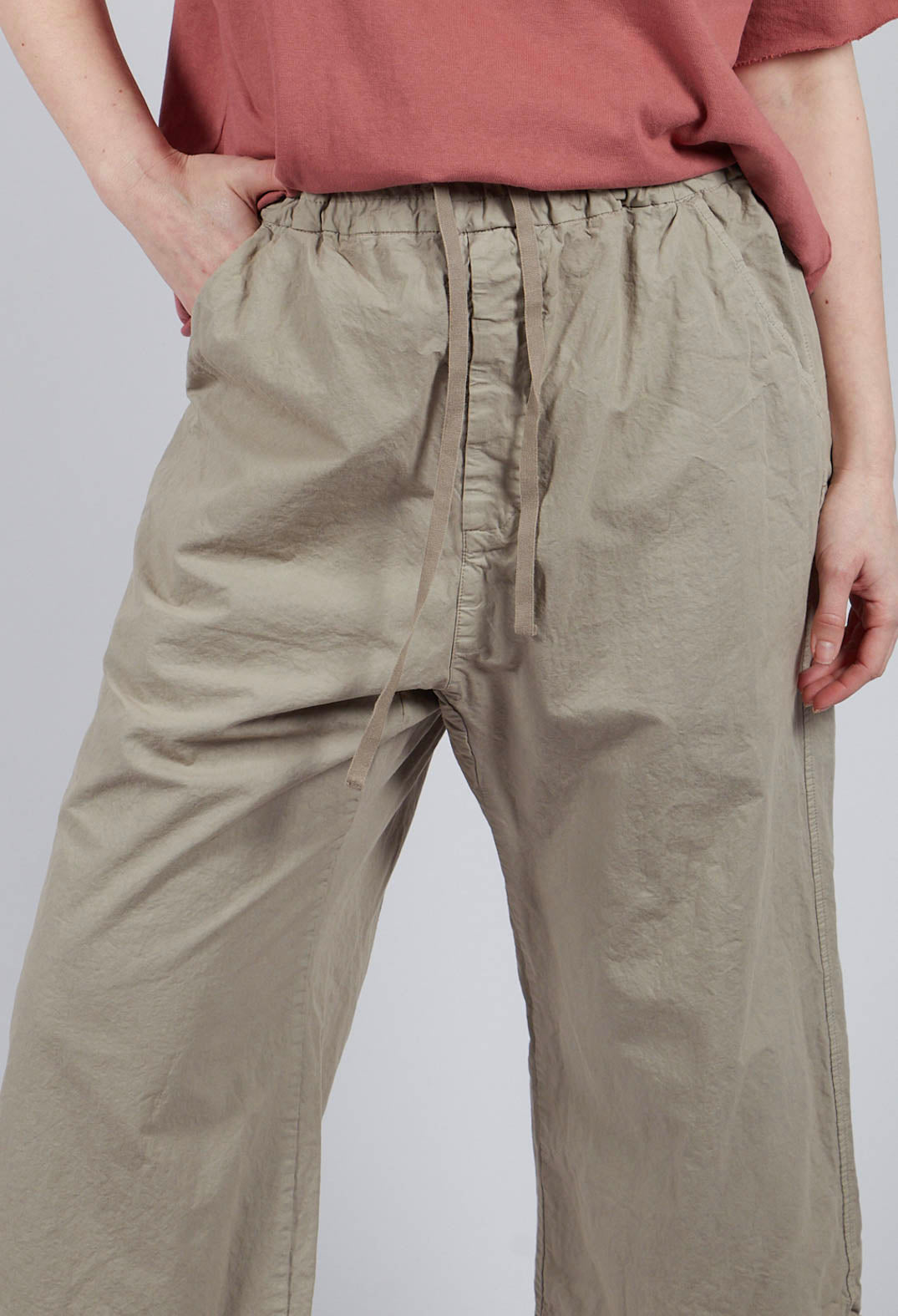 Wide and Short Trousers CC in Stone