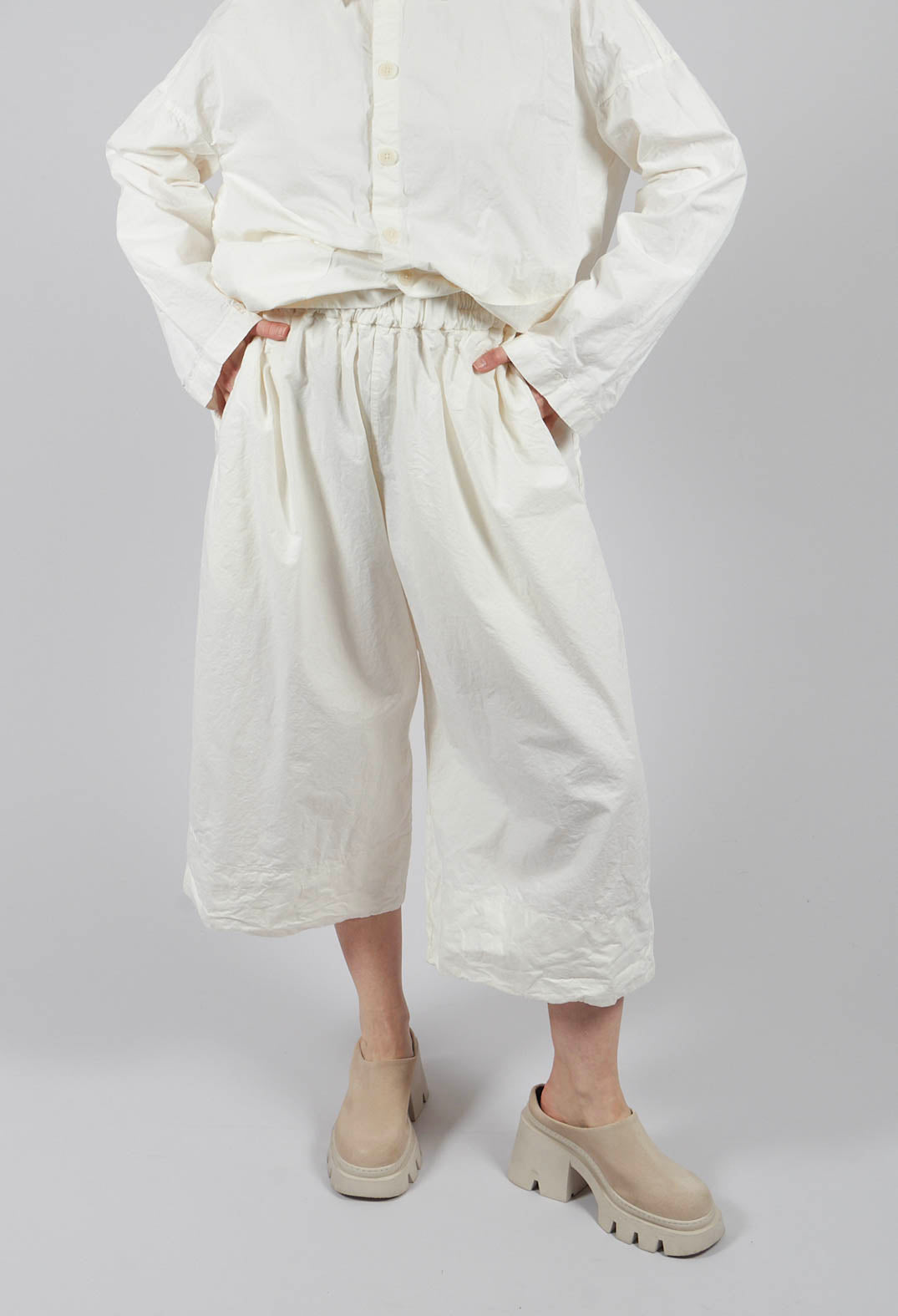 Wide Trousers CC in Milk