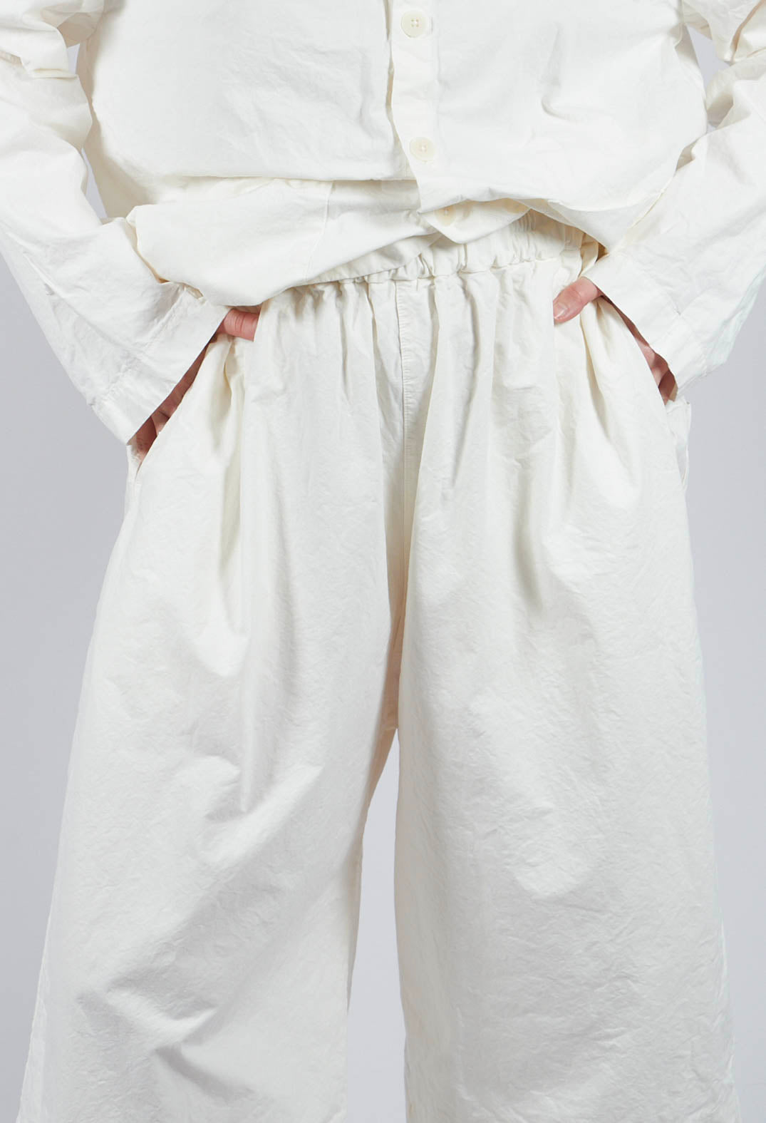 Wide Trousers CC in Milk