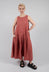 Pleated Sleeveless Dress TC in Coral