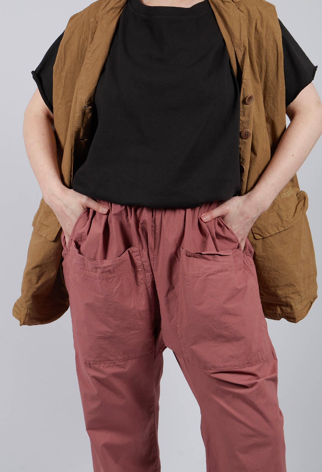 Braghe Tasche Trousers TS in Coral