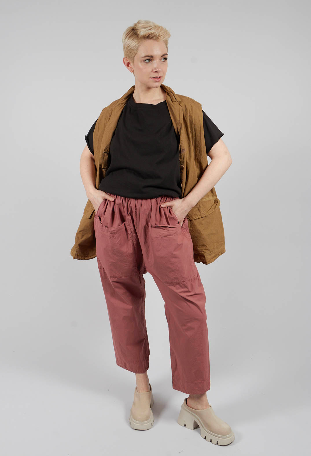 Braghe Tasche Trousers TS in Coral