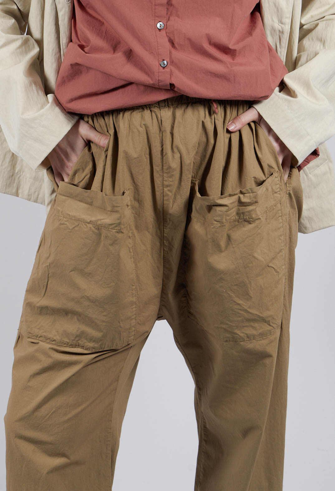 Braghe Tasche Trousers TS in Gold