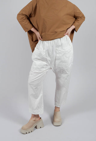 Braghe Tasche Trousers TS in Milk