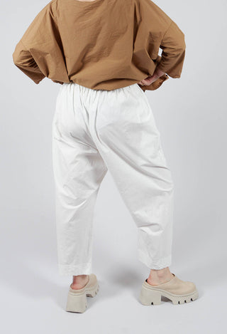 Braghe Tasche Trousers TS in Milk