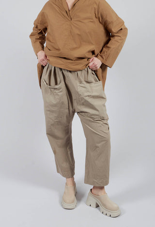Braghe Tasche Trousers TS in Stone