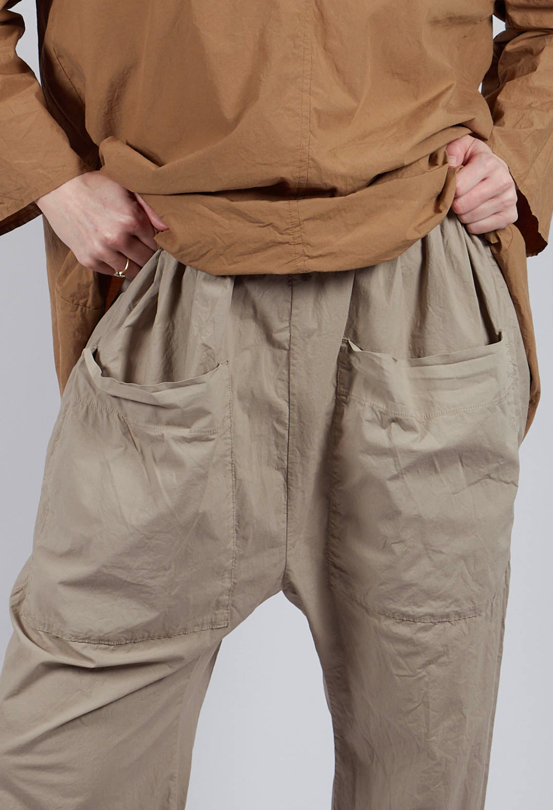 Braghe Tasche Trousers TS in Stone