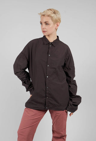 Unisex Collar Shirt TC in Brown