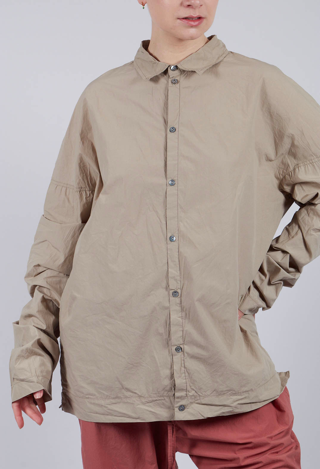 Unisex Collar Shirt TC in Stone