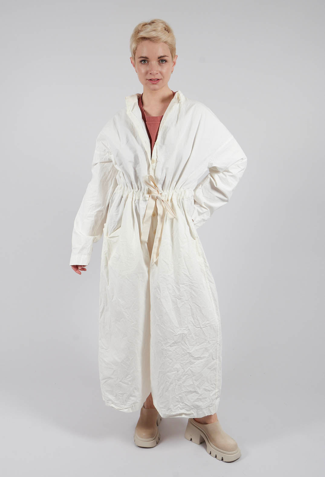 Cargo Jumpsuit CC in Milk