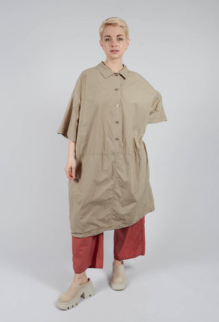 Collar Dress TC in Stone