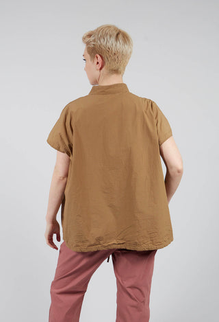 Short Sleeveless Shirt TC in Gold